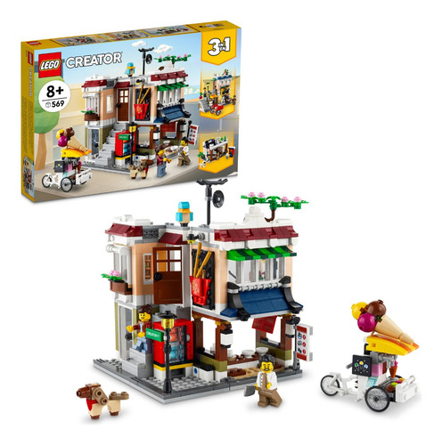Kit Lego Creator 31131 Loja De Macarrão Do Centro 569pc Quantidade de peças 569