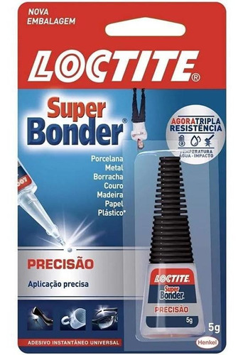 Super Bonder Precisão Loctite 5g Cola Instantanea