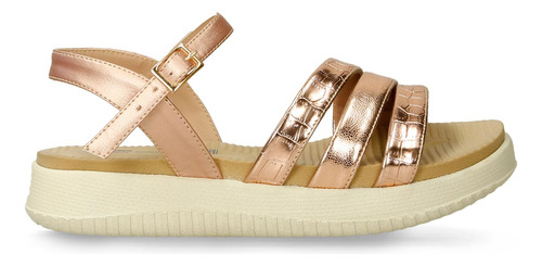 Sandalias Oro Rosa Bata Comfit Hulme Mujer