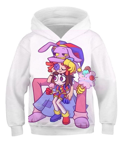 Sudadera Con Capucha The Amazing Digital Circus Pomni Para Niños Disfraz Fiesta De Cumpleaños Cosplay Sudaderas De Manga Larga 