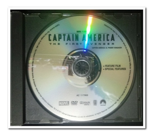 Capitán América: El Primer Vengador Dvd Original