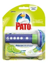 Comprar Discos Activos Pato Gel Limpiador para Sanitarios, Elimina Olores, Fragancia Lima Fresca, Contiene 1 Aplicador y 6 Discos de Gel, 38 g