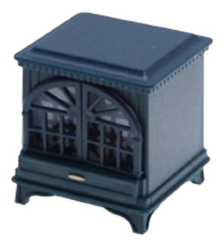 2 Chimenea En Miniatura Para Casa De Muñecas, Azul Oscuro