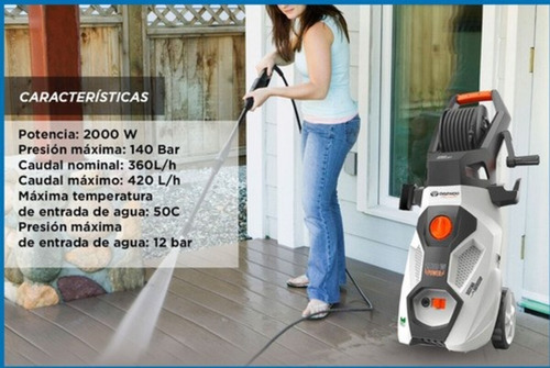Imagen 8 de 10 de Hidrolavadora Daewoo Eco Dax21-150 Con 140bar De Presión Máx