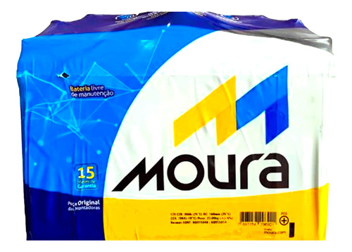 Bateria Carro Moura M90te 90ah 12v Cca 700ah