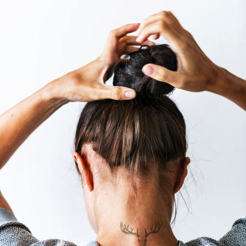 100 Unidades De Malla Elástica Invisible Para El Cabello (ne