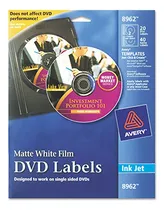 Comprar Etiquetas De Dvd Avery De Color Blanco Mate Para Impresoras