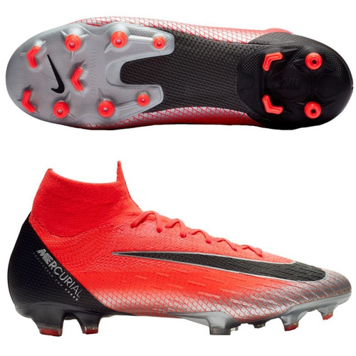 Taco Mercurial Superfly 6 Fg Cr7 Rojo-plata | gratis