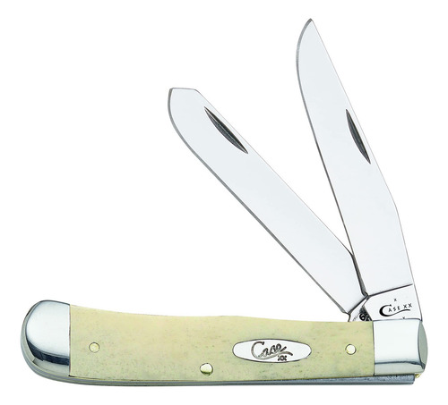 Case Xx Hunting Knives Natural Bone Trapper Pocket Knife Nav