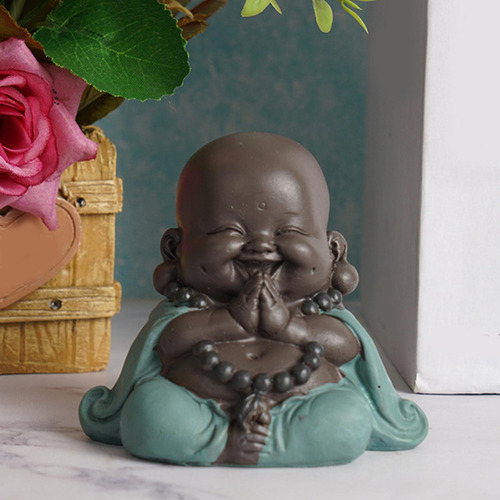 Cr Encantadora Estatua De Buda Sonriente, Adornos,