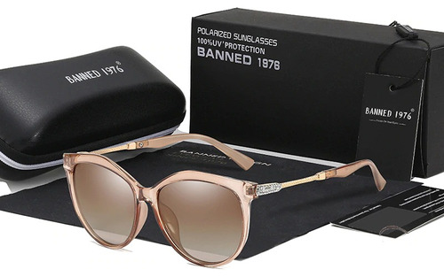 M Gafas Sol  Polarizadas Uv400 Banned De Lujo Mujer