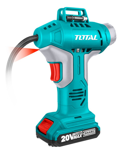 Imagen 5 de 10 de Inflador Inalámbrico De Mano 20v Total 150psi