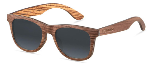 Andwood Gafas De Sol De Madera Polarizadas Para Hombres Muje