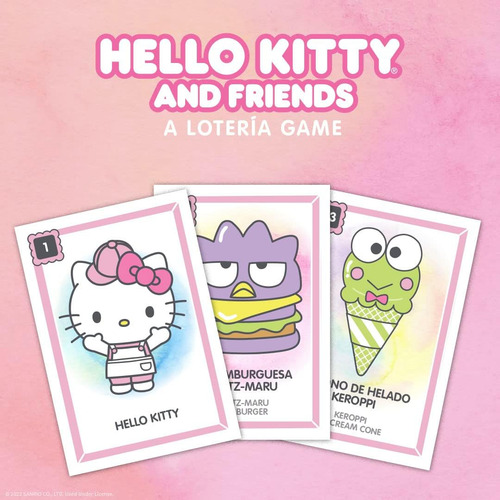Juego De Lotería Hello Kitty: Estilo De Bingo Personalizado