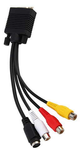 Conector Conversor De Adaptador De Tv Vga Svga Para S Video