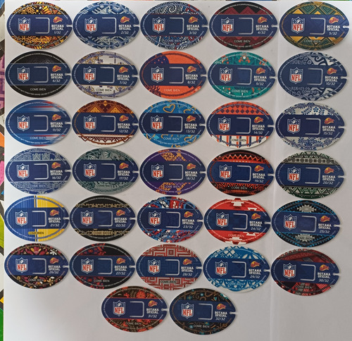 Coleção Completa Tazos Nfl México (Usado)