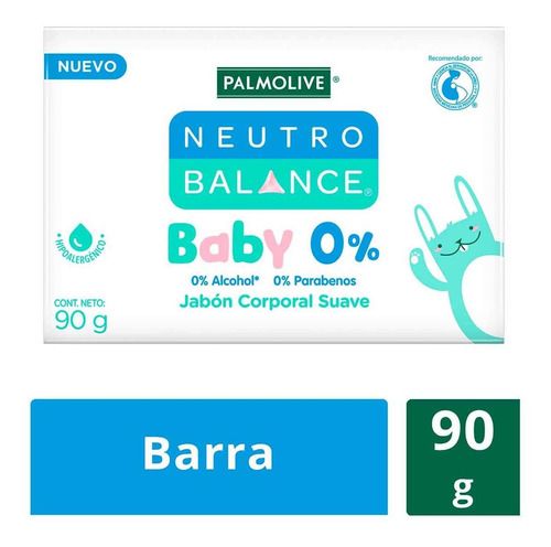 Jabón En Barra Para Bebé Palmolive Neutro Balance Baby 0% 90g
