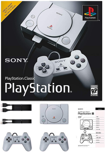 Playstation Classic Mini - 2 Controles - 20 Juegos - Sony