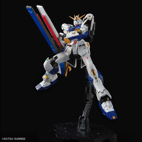 Figura de acción RX-93ff V Gundam de Bandai Gunpla Model Kit Real Grade Excitement Embodied