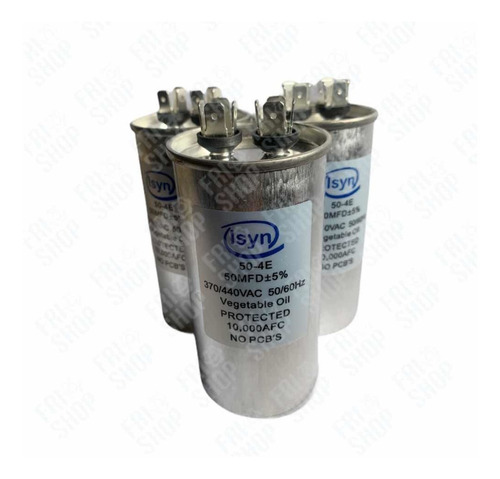 Capacitor 50 Uf - Condensador 50 Uf - 370/400v Frioshopvzla