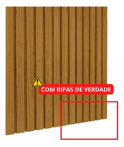 Painel 2,30m para TVs Até 85 Polegadas Com Led - Nobre Ripado