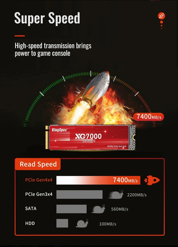 Disco Sólido Ssd Interno Nvme Kingspec Xg7000-1tb 2280 1tb