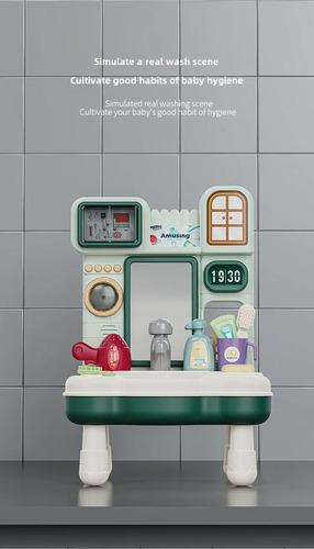 Juguetes De Limpieza De Simulación Para Lavabo, Regalo