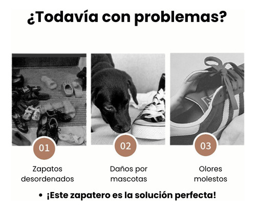 Zapatero Estante Organizador De Calzado 9 Niveles Con Cierre Negro