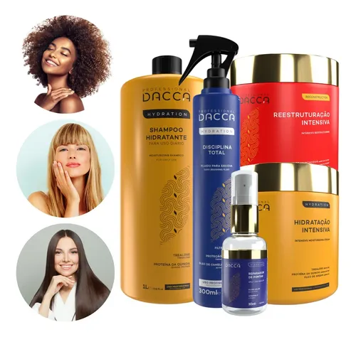 Kit Completo Proteção Hidratação Reconstrução Finalização — R$ 196,00 em Mercado Livre, 51% OFF