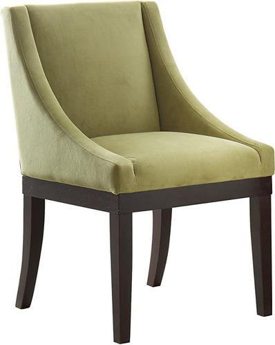 Monarch Cuidado Wingback Silla Con Patas De Madera Maciza D.