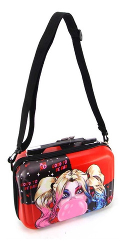 Imagem 5 de 9 de Malinha De Bordo Harley Quinn Com Frasqueira Maxtoy 2815em21