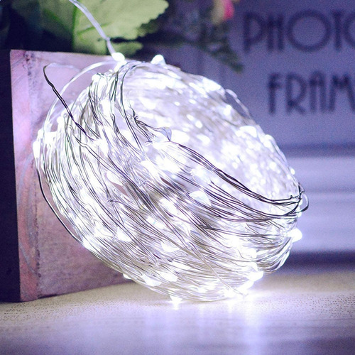 Guirnalda Luces 10m Usb Para Navidad Decoración Blanco Frío