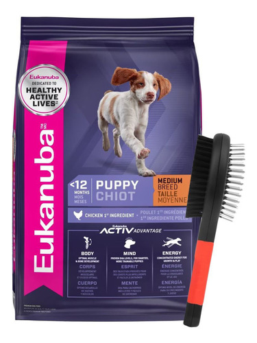 Racion Eukanuba Cachorro Raza Mediana 15 Kg + Obsequio + Env