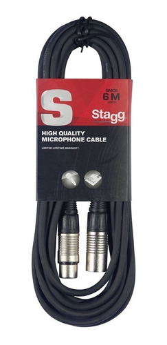 Cable Microfono Balanceado Canon Canon 6 Metros Stagg Smc6