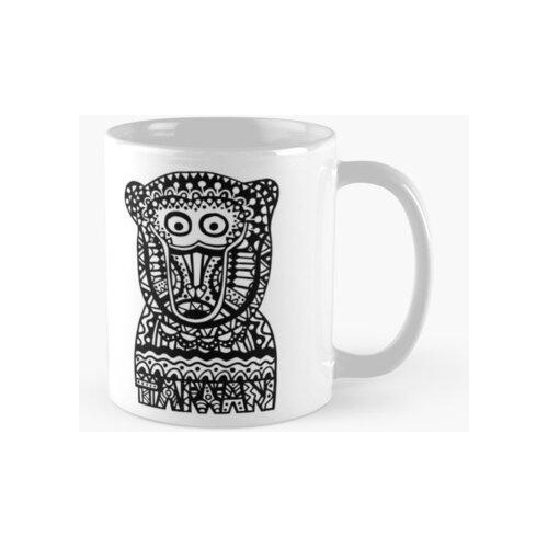 Taza Diseño De Patrón Aborigen Mono De Taiwán Calidad Premiu