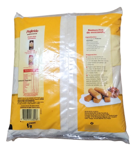 Rebozador Preferido Con Hierro Y Vitaminas X 1 Kg.