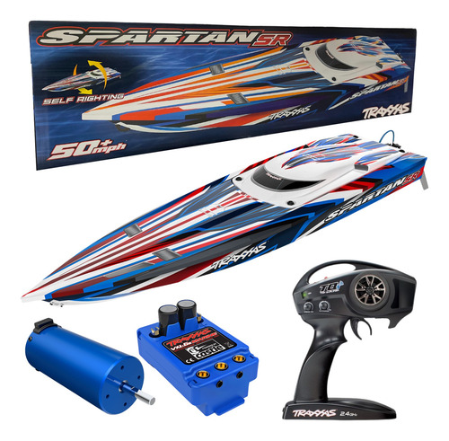 Lancha De Control Remoto Traxxas Spartan Sr 50mph Brushless