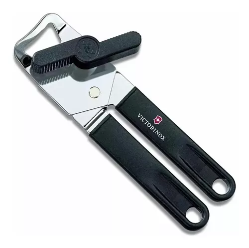 IMUSA Abrelatas eléctrico con abrebotellas y afilador de cuchillos, color  negro