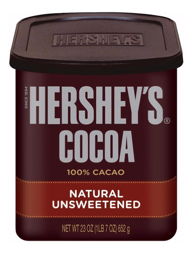 Hersheys Cocoa En Polvo Natural Unsweetened 652gr