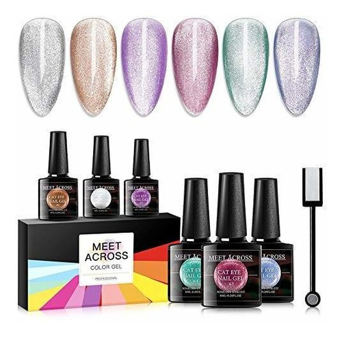 Esmalte - Cat Eye Gel Nail Polish Set Soak Off Uv Led Light 