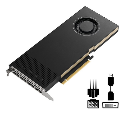 Imagen 7 de 7 de Placa De Video Quadro Pny Rtx A4000 16gb Ddr6 Nvidia