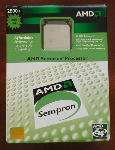 PROCESSOR 1.6GHz SOCKET 754 SDA2800AIO3BX AMD SEMPRON 2800
