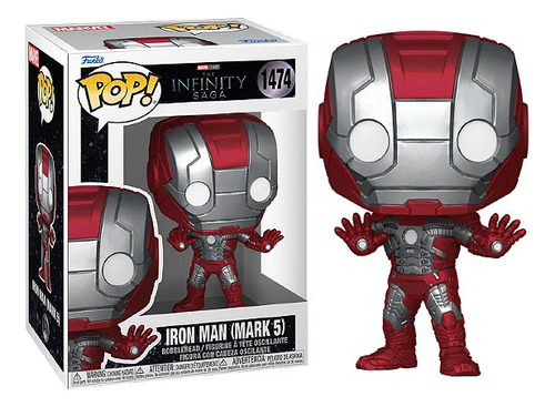Pop! Funko Homem De Ferro Iron Man Mark 5 #1474 | Marvel