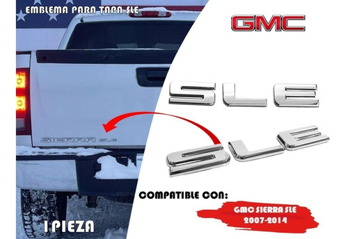 Emblema Para Tapa Gmc Sierra Sle 2007-2014