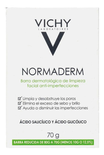 Vichy Normaderm Barra Limpiadora Facial Anti-imperfecciones 