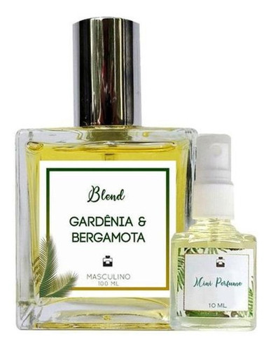 Perfume Masculino Gardênia E Bergamota + Mini Perfume