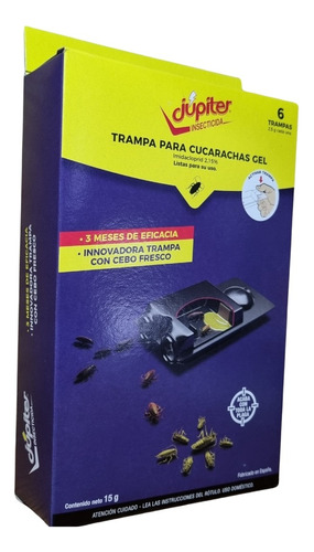 Insecticida Trampa Para Cucarachas Gel X6 Unidades