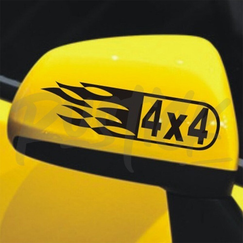 Set X2 Ploteo Espejos 4x4 Racing Sport Tuning Auto Camioneta