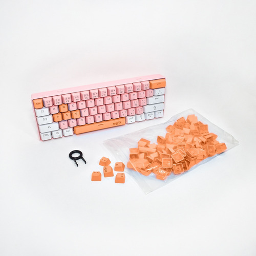 Teclado 60% Custom Glow Up Mas Set De Keycaps 6 Colores Z61