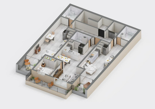 En Venta Departamento 1 Dorm Av Francia 800 Barrio Lourdes, Macro Centro, Rosario.